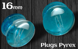plugs pyrex 16 mm meduse