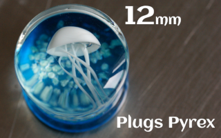 plugs pyrex 12 mm meduse