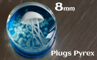 plugs pyrex 8 mm meduse