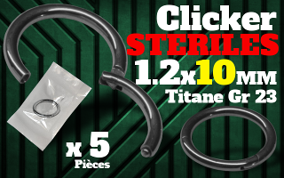 clicker titane 1.2 x 10 sterile