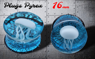 plugs pyrex 16 mm meduse
