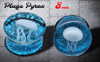 plugs pyrex 8 mm meduse