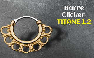 septum barre Titane 1.2 clicker- couleur dore rose