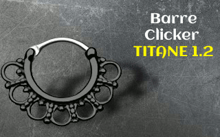 septum barre Titane 1.2 clicker - couleur noire