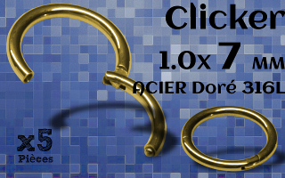 clicker Acier 1.0 x 7 Dore