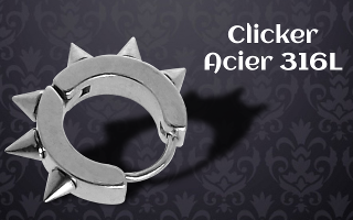 anneau clicker acier 316L