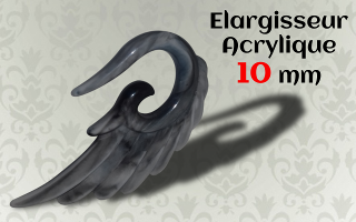 Elargisseur acrylique 10 mm