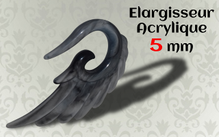 Elargisseur acrylique 5 mm