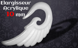 Elargisseur acrylique 10 mm