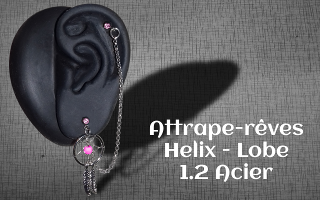 Double microbell 1.2 avec attrape reve et chaine.