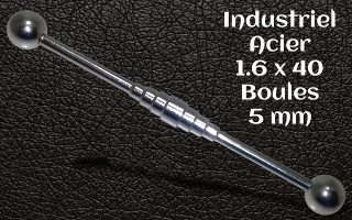 industriel Acier 1.6 x 40 mm - boule 5 mm