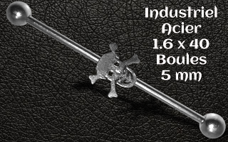 industriel Acier 1.6 x 40 mm - boule 5 mm