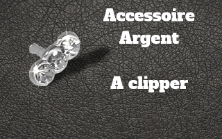 Accessoire clipable Argent - pour labret biolpastic et bioflex (non fourni)
