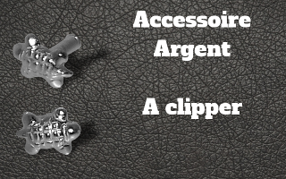 Accessoire clipable Argent - pour labret biolpastic et bioflex (non fourni)