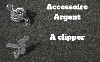 Accessoire clipable Argent - pour labret biolpastic et bioflex (non fourni)