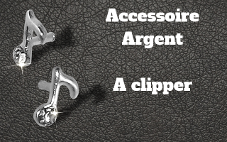 Accessoire clipable Argent - pour labret biolpastic et bioflex (non fourni)