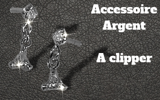 Accessoire clipable Argent - pour labret biolpastic et bioflex (non fourni)