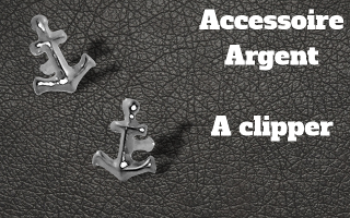 Accessoire clipable Argent - pour labret biolpastic et bioflex (non fourni)