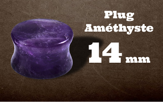 plug 14 mm amethyste