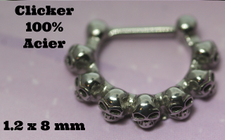 clicker Acier 100% - 1.2 x 8