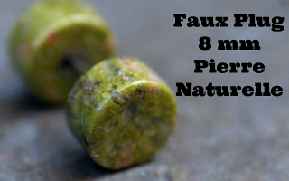 faux plug 8 mm - barre acier 1.2 x 6 mm