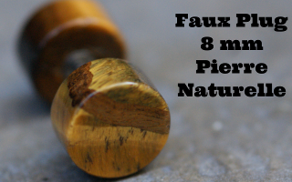 faux plug 8 mm - barre acier 1.2 x 6 mm