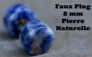 faux plug 8 mm - barre acier 1.2 x 6 mm