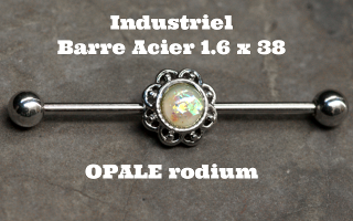 Industriel Acier 1.6 x 38 - Opale rodium