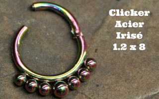 Clicker acier 1.2 x 8 irise