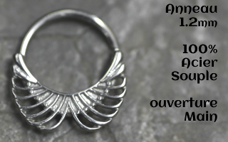 Anneau Acier souple 1.2 - ouverture main
