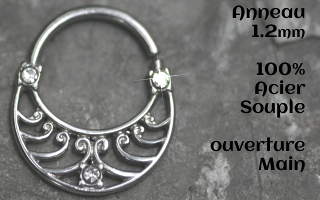 Anneau Acier souple 1.2 - ouverture main