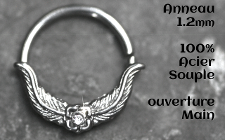 Anneau Acier souple 1.2 - ouverture main