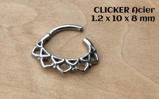 clicker 100% acier 1.2 x 10 x 8