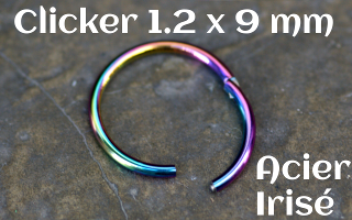 clicker 1.2 x 9 Acier 316 Irise