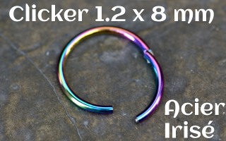 clicker 1.2 x 8 Acier 316 Irise