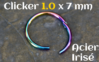 clicker 1.0 x 7 Acier 316 Irise