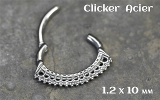 Clicker acier 1.2 x 10