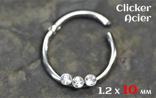 Clicker acier 1.2 x 10