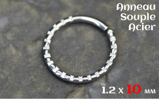 Anneau souple acier 1.2 x 10