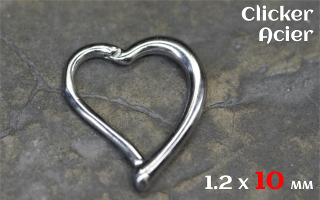 Clicker acier 1.2 x 10