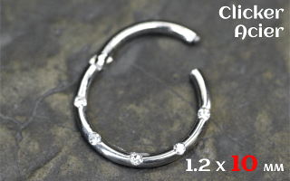 Clicker acier 1.2 x 10