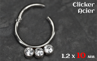 Clicker acier 1.2 x 10
