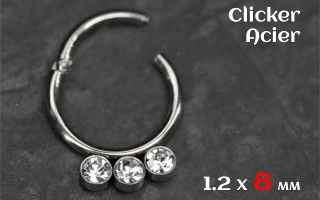 Clicker acier 1.2 x 8