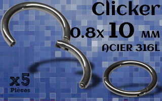 Clicker acier 0.8 x 10 mm