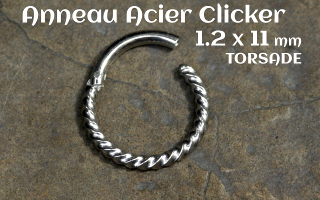 clicker acier 1.2 x 11 - torsadé