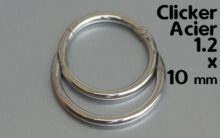 Clicker Acier 1.2 x 10