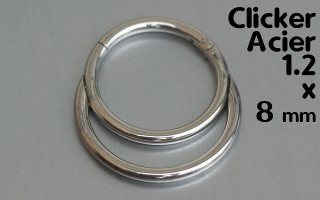 Clicker Acier 1.2 x 8