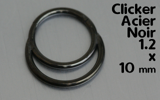 Clicker Acier Noir 1.2 x 10