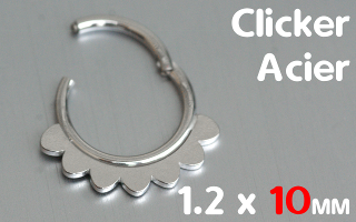 Clicker Acier 1.2 x 10 mm