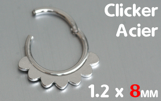 Clicker Acier 1.2 x 8 mm
